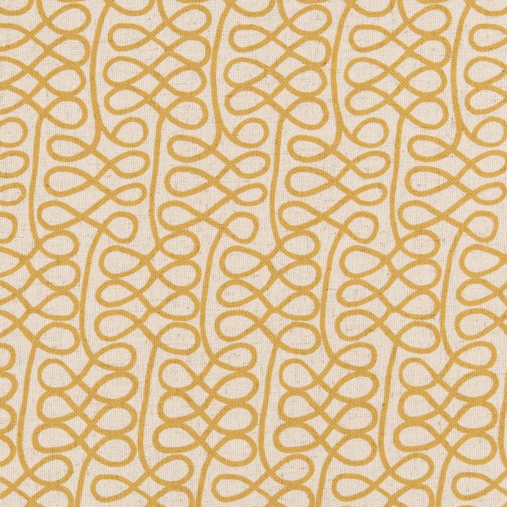 Butterscotch - Gold & Yellow Abstract & Geometric Upholstery Fabric 54 Inches"