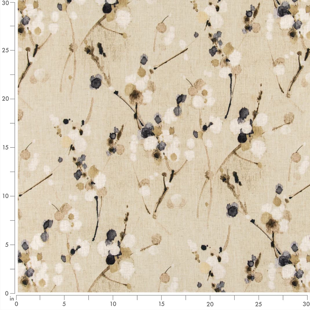 Beige - Beige & Taupe Abstract & Geometric,Leaves Upholstery Fabric 54 Inches"