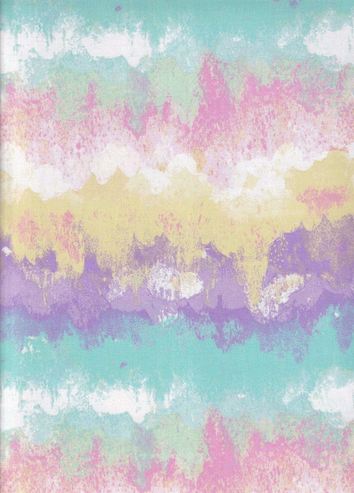 Fabric Traditions Easter Pastel Tie Dye Cloud Blender 100% Cotton