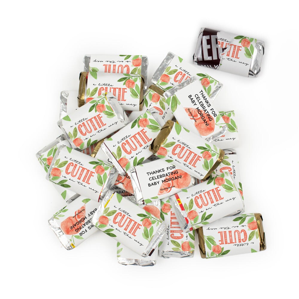 34 Pcs Baby Shower Candy Chocolate Party Favors - Goodie Bag Filler or Candy Buffet Supplies - Citrus Cutie