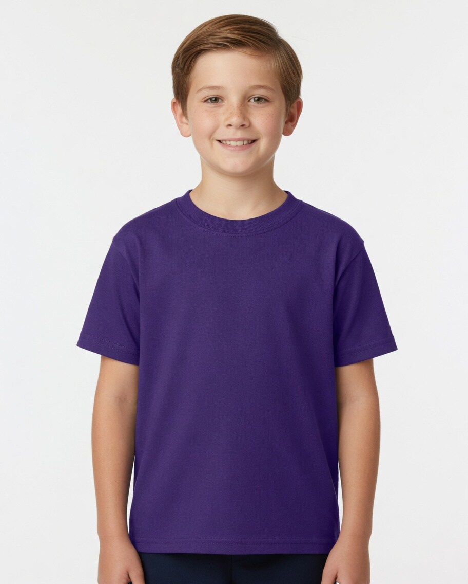 Gildan Youth DryBlend Crewneck Short Sleeve T-Shirt for School Wear Moisture Wicking Everyday Tee