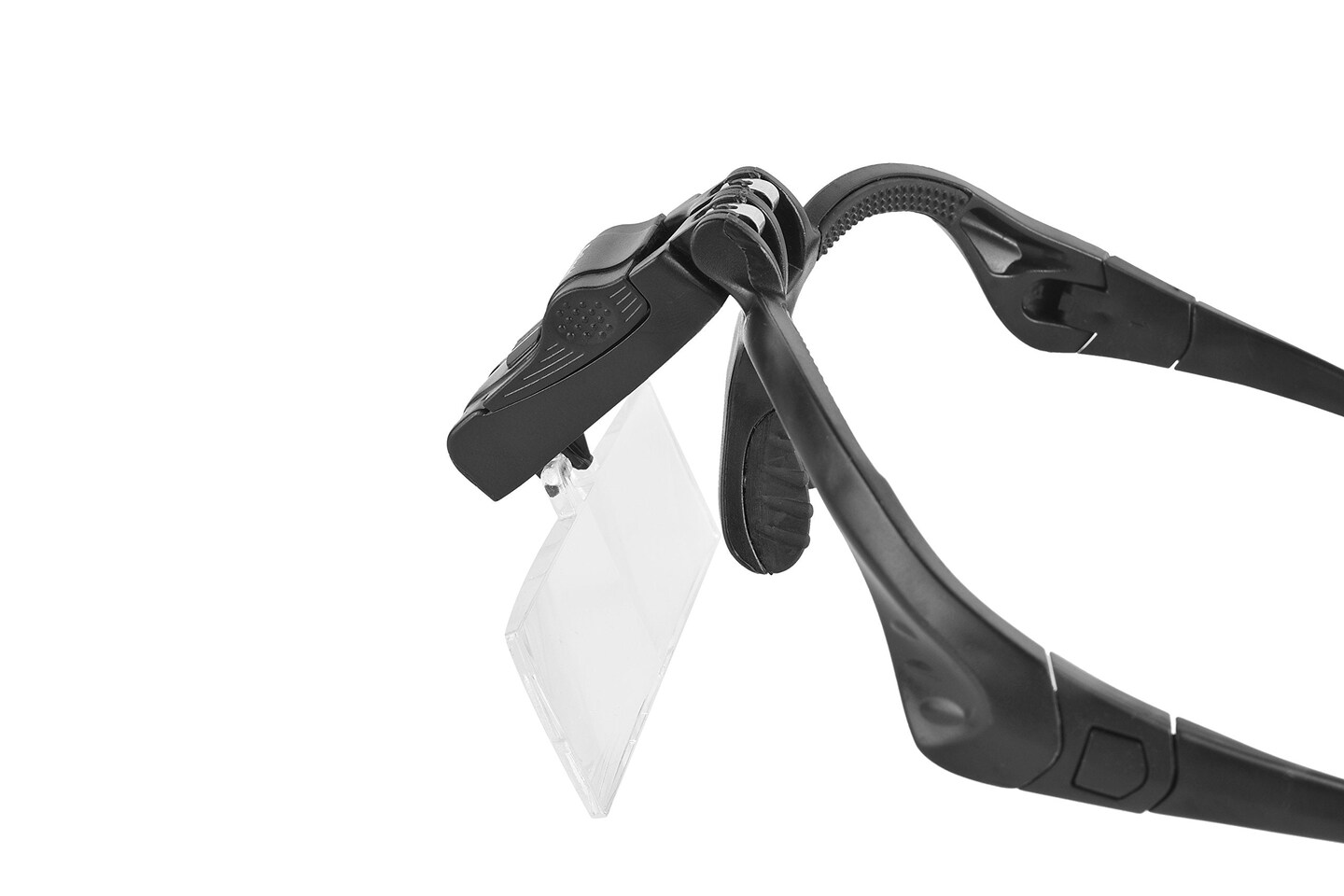 Beileshi Headhand Magnifier Glasses With 2 LED Professional Jeweler&#x27;s Loupe Light Bracket and Headband are Interchangeable 5Lens Glass Magnifying Visor