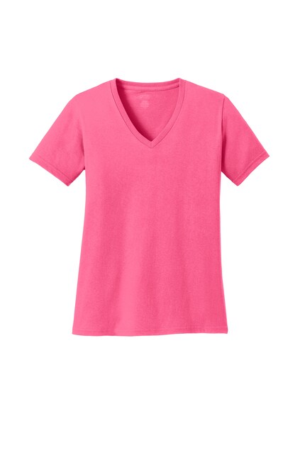 Port Company&#xAE; Women&#x2019;s Core Cotton V-Neck T-Shirt