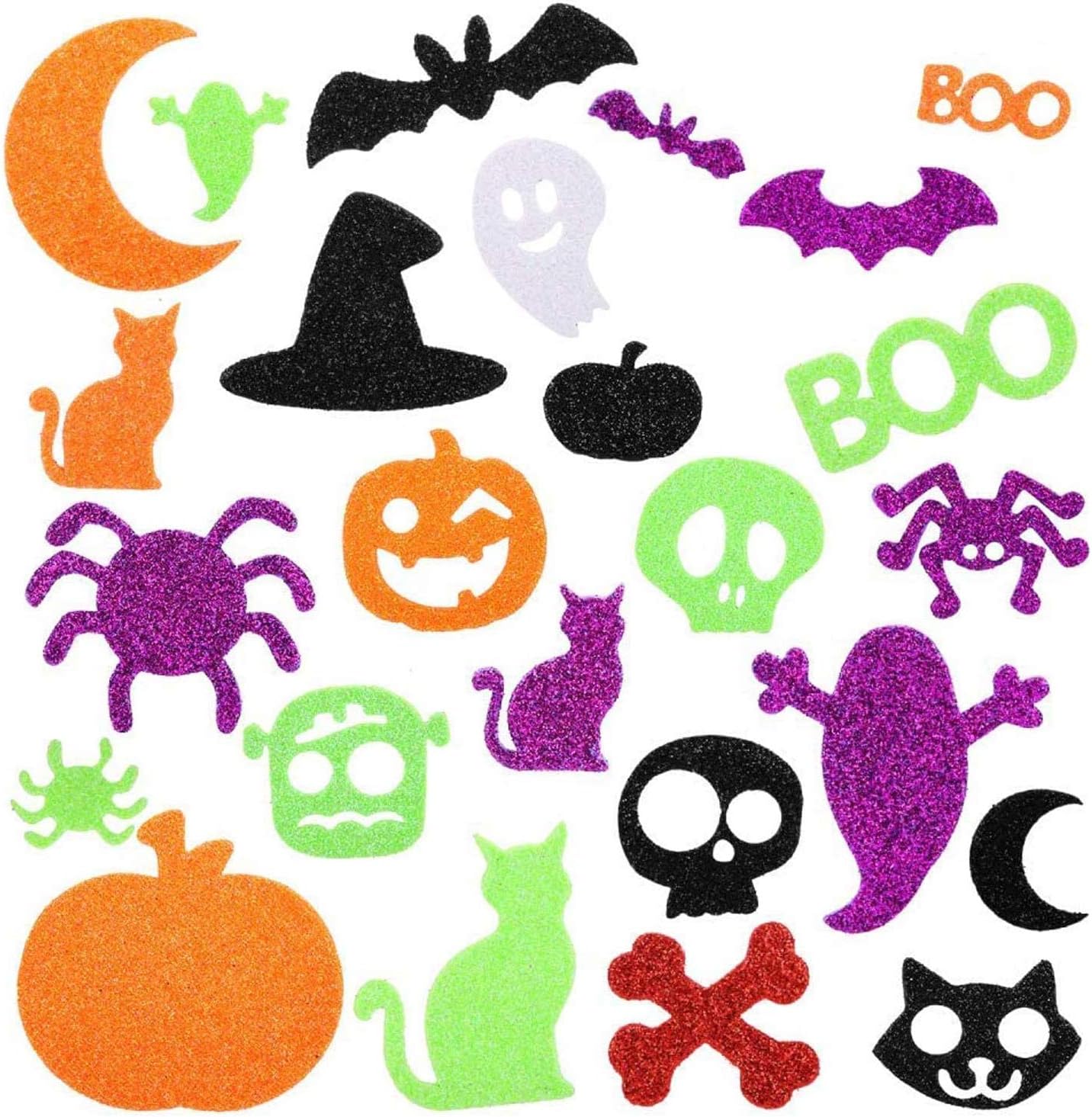 Halloween Foam Stickers Glitter