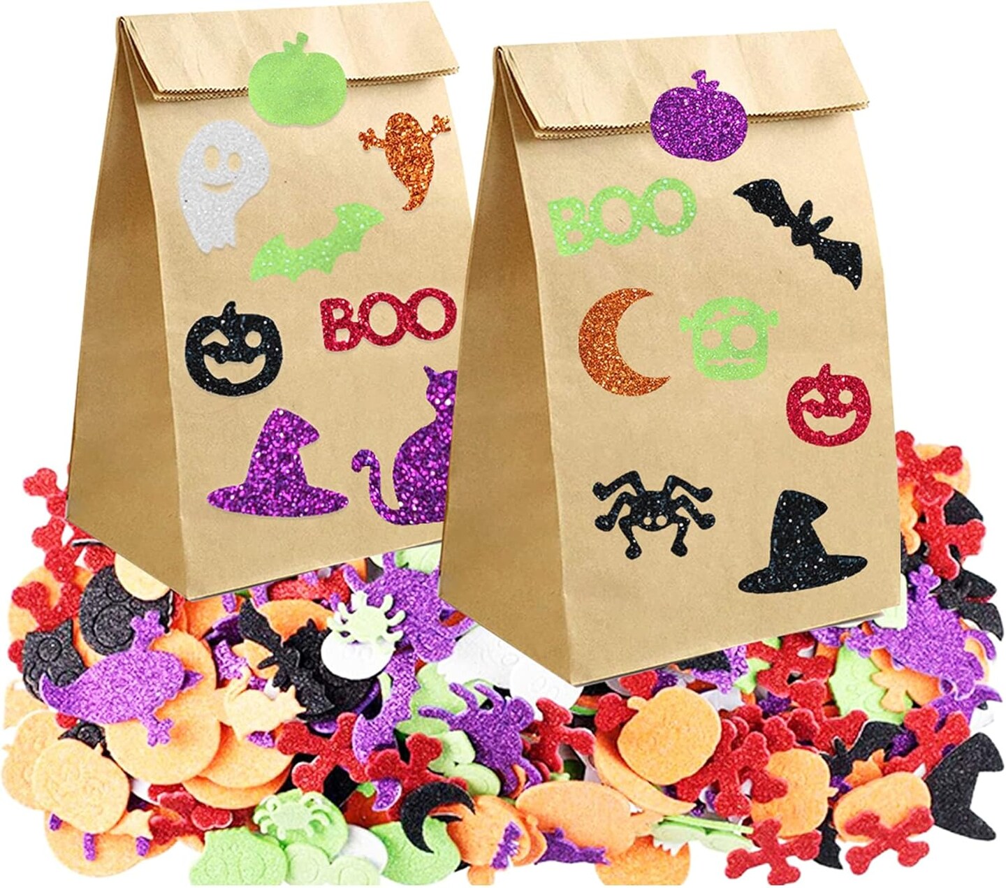 Halloween Foam Stickers Glitter