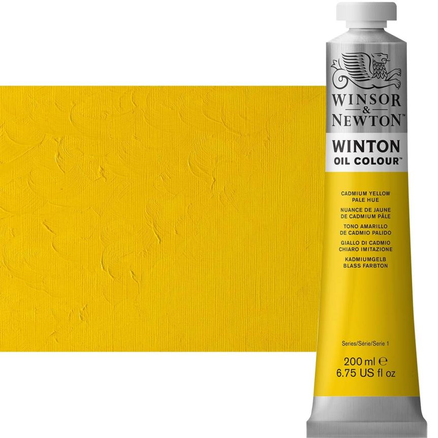 Winsor & Newton Winton Oil Color 200 ml Tube - Cadmium Yellow Pale Hue