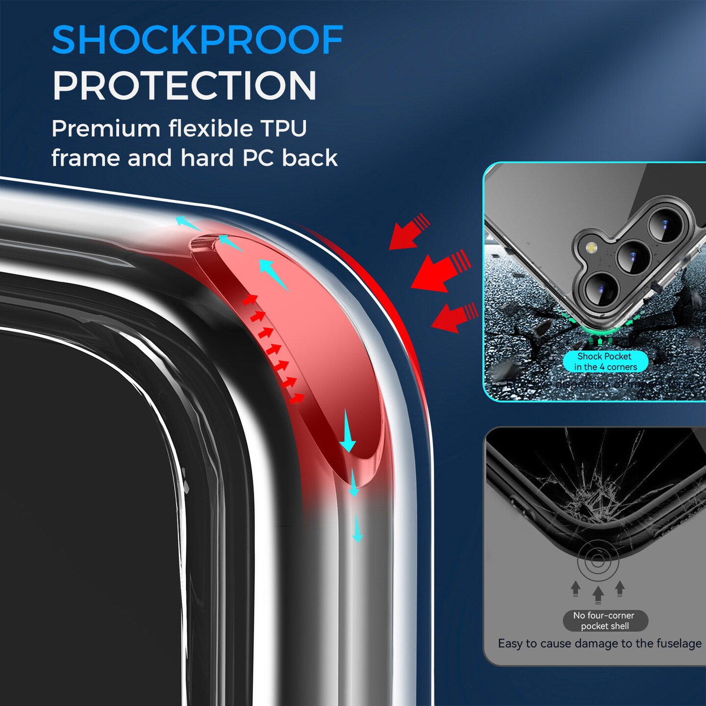 Clear Magnetic Case for all SAMSUNG Galaxy S25 series, S26 models & A17, with Ring Stand, Shock Absorbing Bumper, Fingerprint Resistant