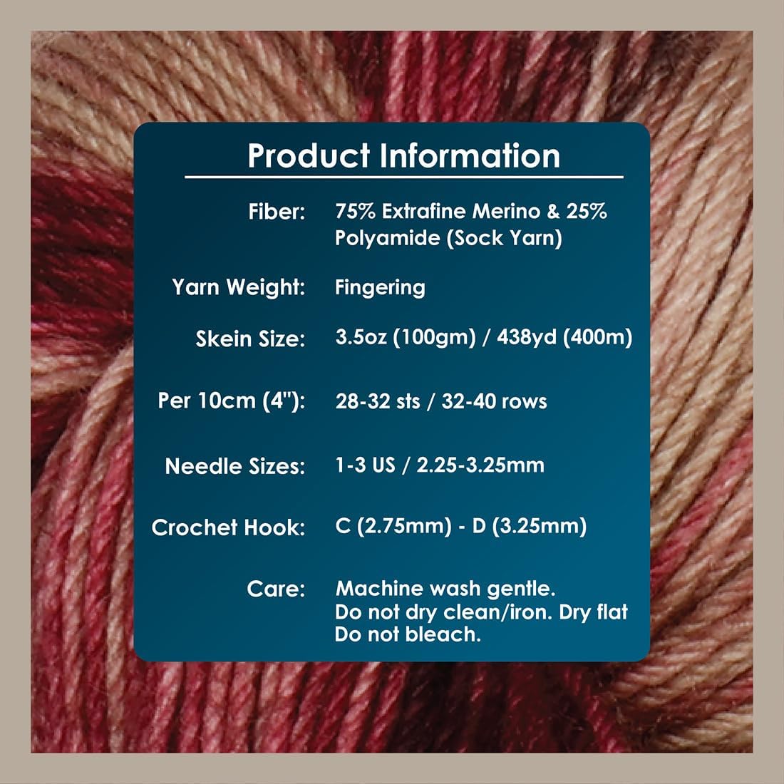KnitPro Symfonie Premium Hand-Dyed Merino Wool & Polyamide Sock Yarns|Terra Variegated Colors