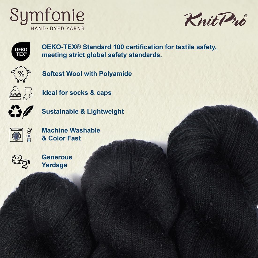KnitPro Symfonie Premium Hand-Dyed Merino Wool & Polyamide Sock Yarns|Terra