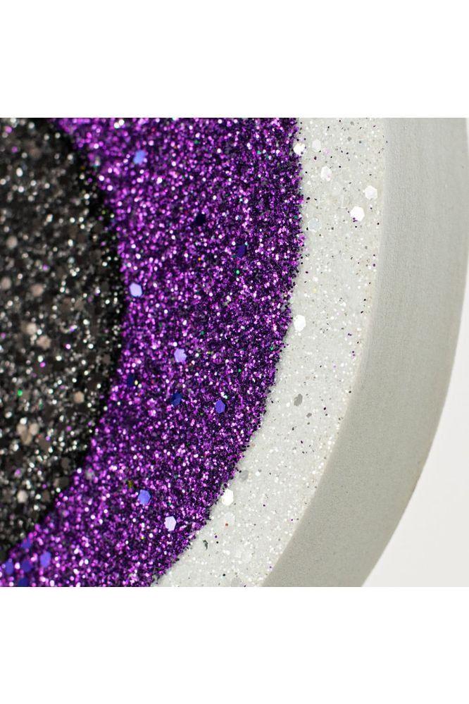 14&#x22; Glitter Eyeballs Ornament Hanger: Purple