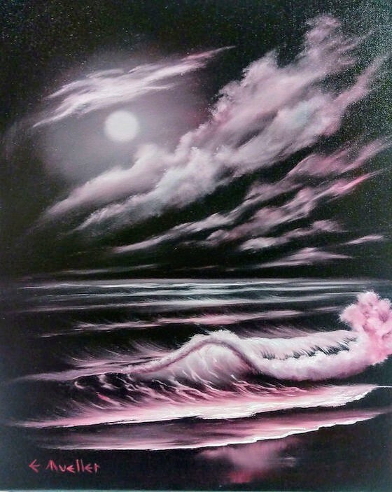 Paint Like Bob Ross "Easy Seascape"