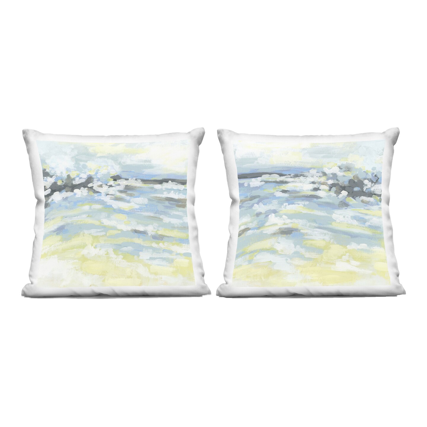 Stupell Industries Abstract Citrus Surf 2 Piece Decorative Printed Throw Pillow Set, design by June Erica Vess, 18 x 7 x 18