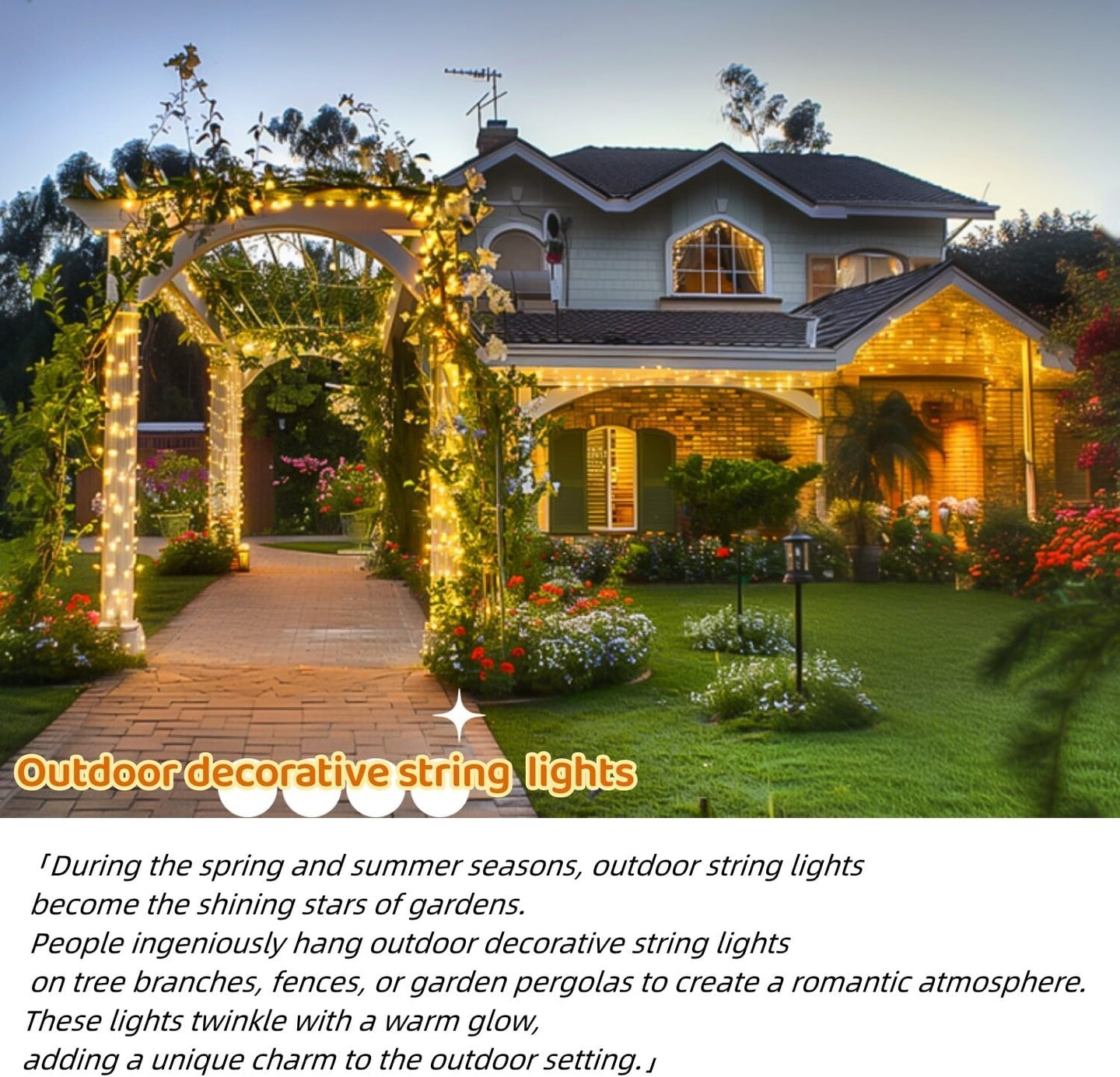 600 LED String Lights Outdoor Indoor Christmas String Lights Plug in Warm White Tree Lights