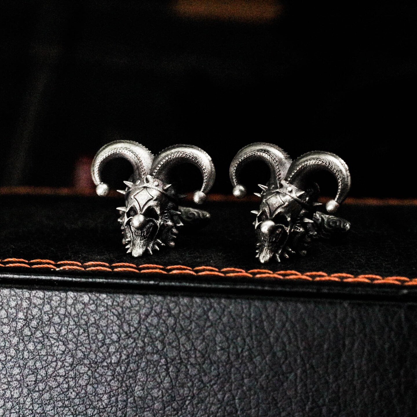 925 Silver Clown Muppet Doll Cufflinks, Men's Exquisite Trendy