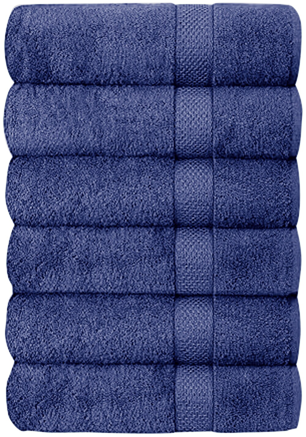 Set of 6 Hotel & Spa 100% Cotton Bath Towels 27x52 inch, Color