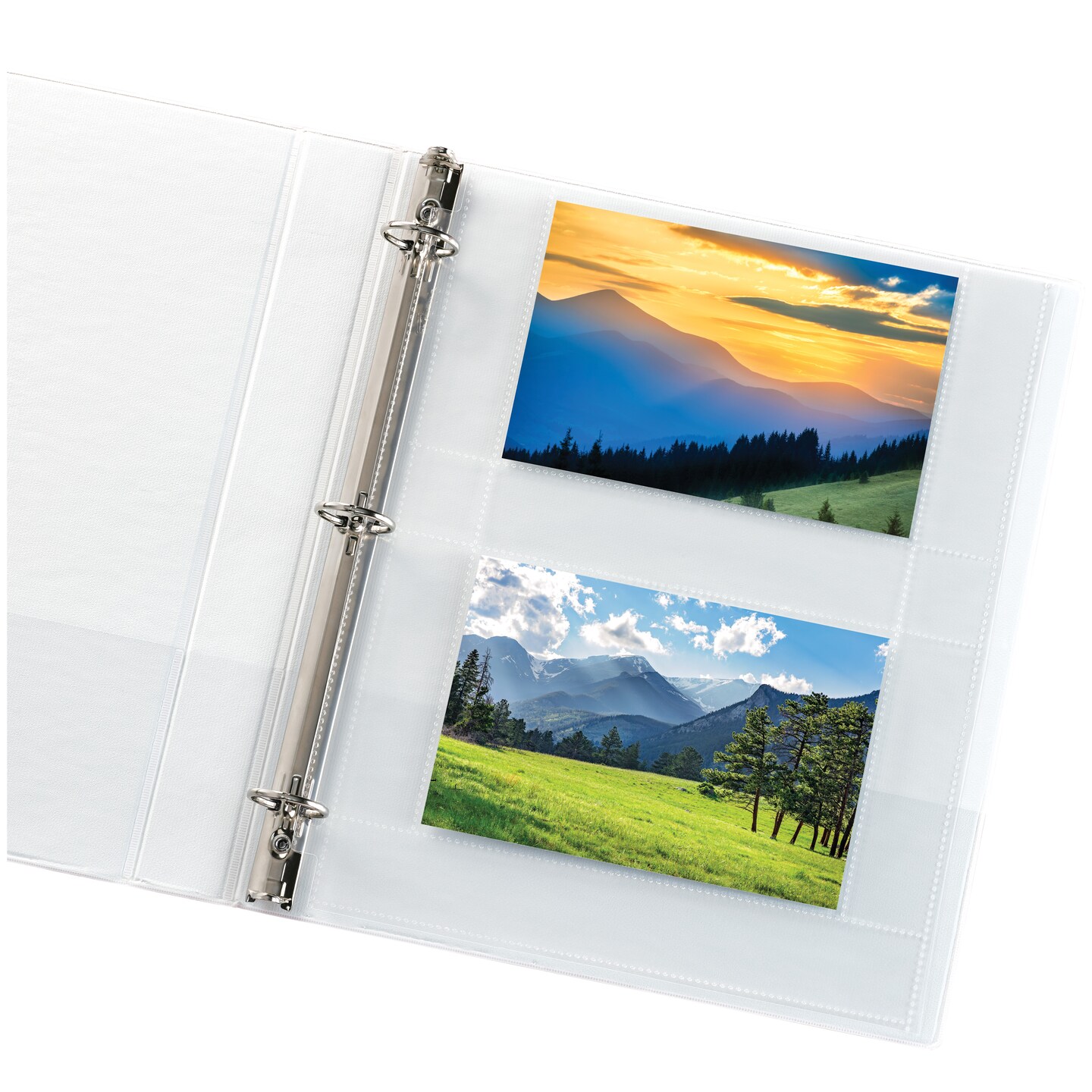 Avery Clear Photo Album Pages for 3 Ring Binders, 10 Sleeves Holds 40 Total Horizontal 4&#x22; x 6&#x22; Photos, 3 Packs, 30 Sleeves Total (13406)