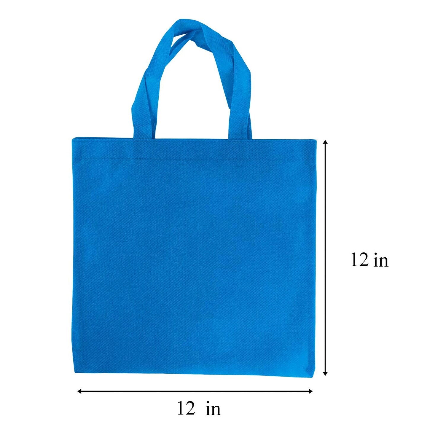 Super Z Outlet Assorted Colorful Solid Blank Fabric Tote Party Gift Bags Rainbow with Handles for Birthday Favors, Snacks, Decoration, Arts &#x26; Crafts, Event Supplies (12 Pack) (12&#x22; Inches)