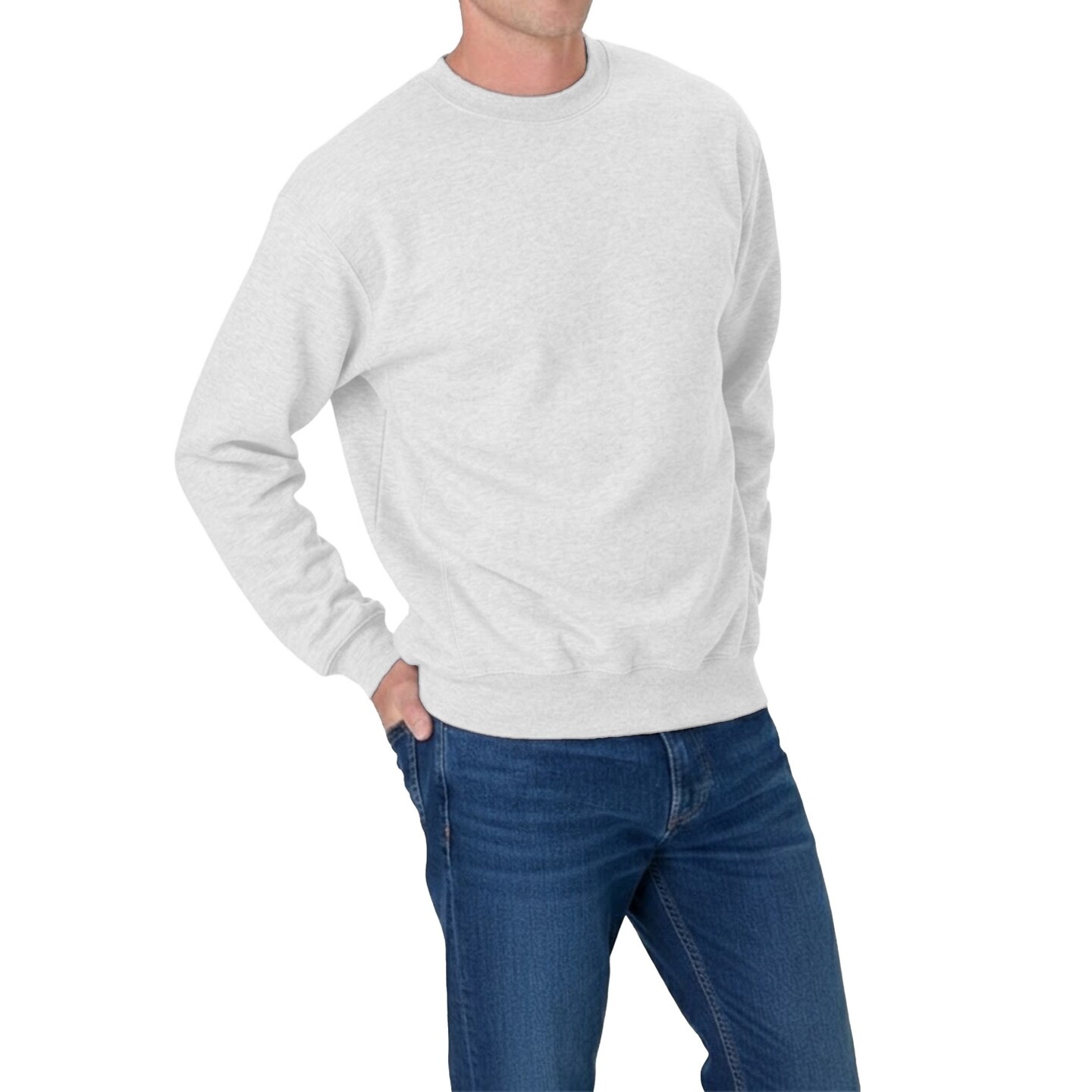 Hanes Beefy Premium Heavyweight Crewneck Fleece Sweatshirt - Ideal for HTV