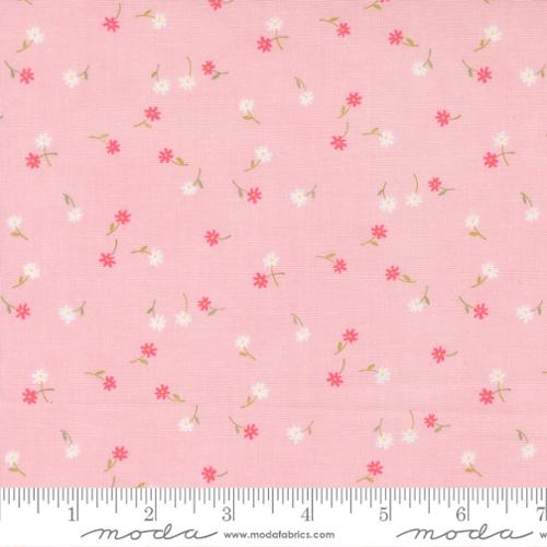 Fabric Moda Pink Glass Fluttering Flowers Kindness by the Quarter Yard 56154-16