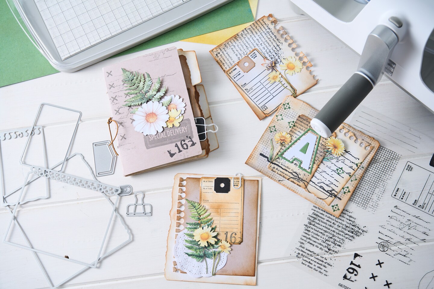 Sizzix Clear Stamp With Framlits Die By 49 & Market 10/Pk-Creative Combos
