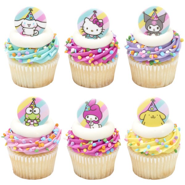 Hello Kitty® and Friends It's a Celebration Cupcake Rings 12ct
