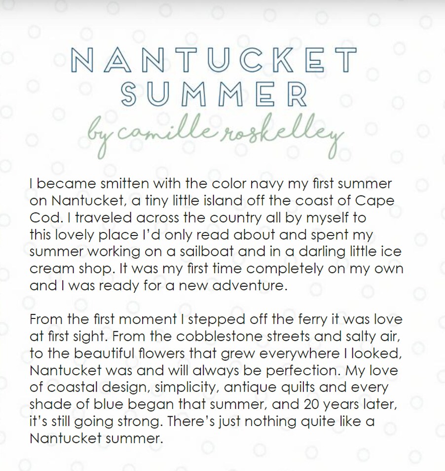 Nantucket Summer Fat Quarter Bundle by Camille Roskelley for Moda (55260AB)