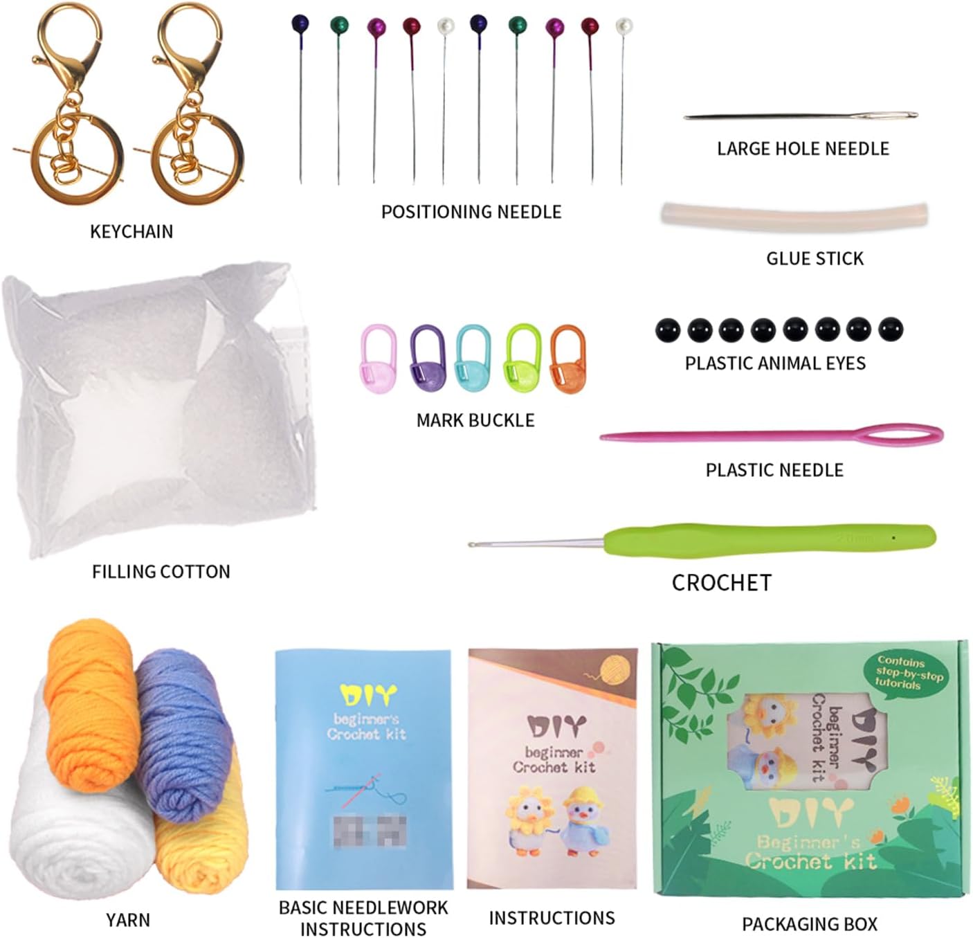Crochet Starter Kit for Beginner Knitting Supplies