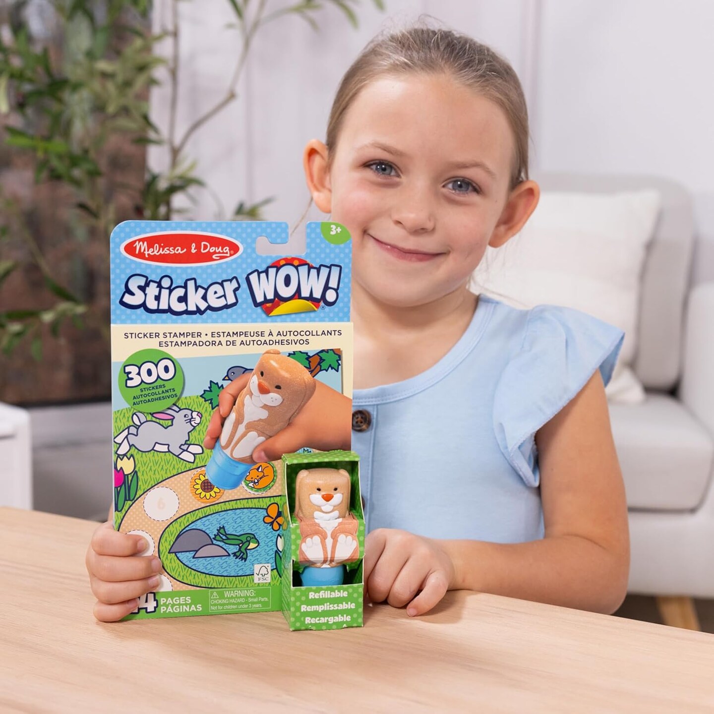 Bunny Activity Bundle – Stickers, Stamper, Mini Pad & Fidget Toy for Kids