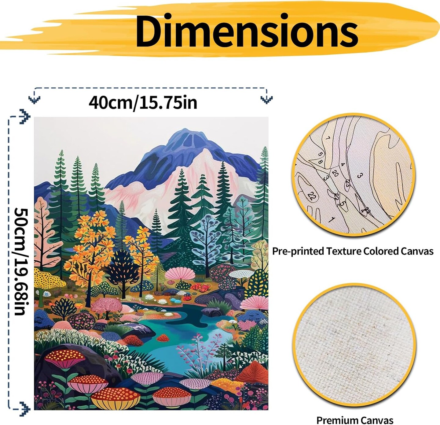 Paint by Numbers for Adult Kits-16x20 inch/40X50CM (No Frame)