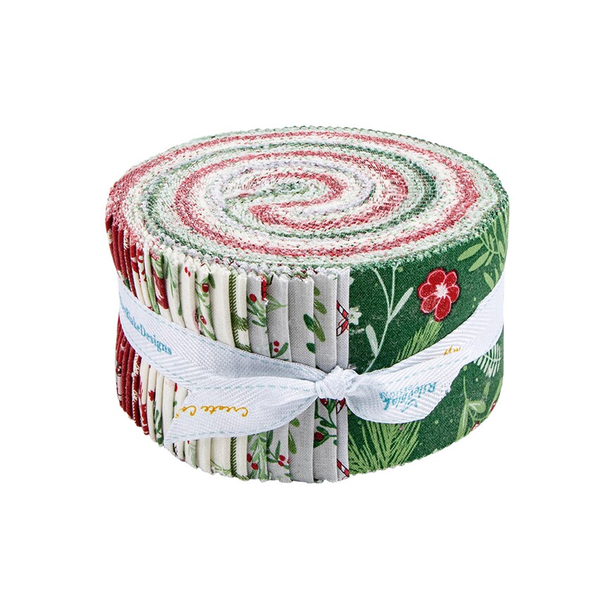 Mistletoe and Holly 2.5" Strip Roll (Jelly Roll / Rolie Polie) by Beverly McCullough for Riley Blake (RP-16400-40)