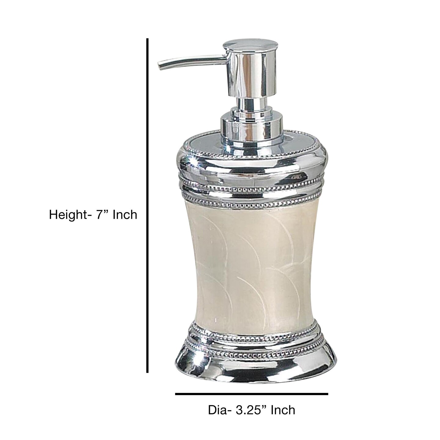 Stainless Steel Soap Dispenser Pump Bottle | Bathroom & Kitchen | Holds Soap, Lotion & Sanitizer | Chrome/Mop”