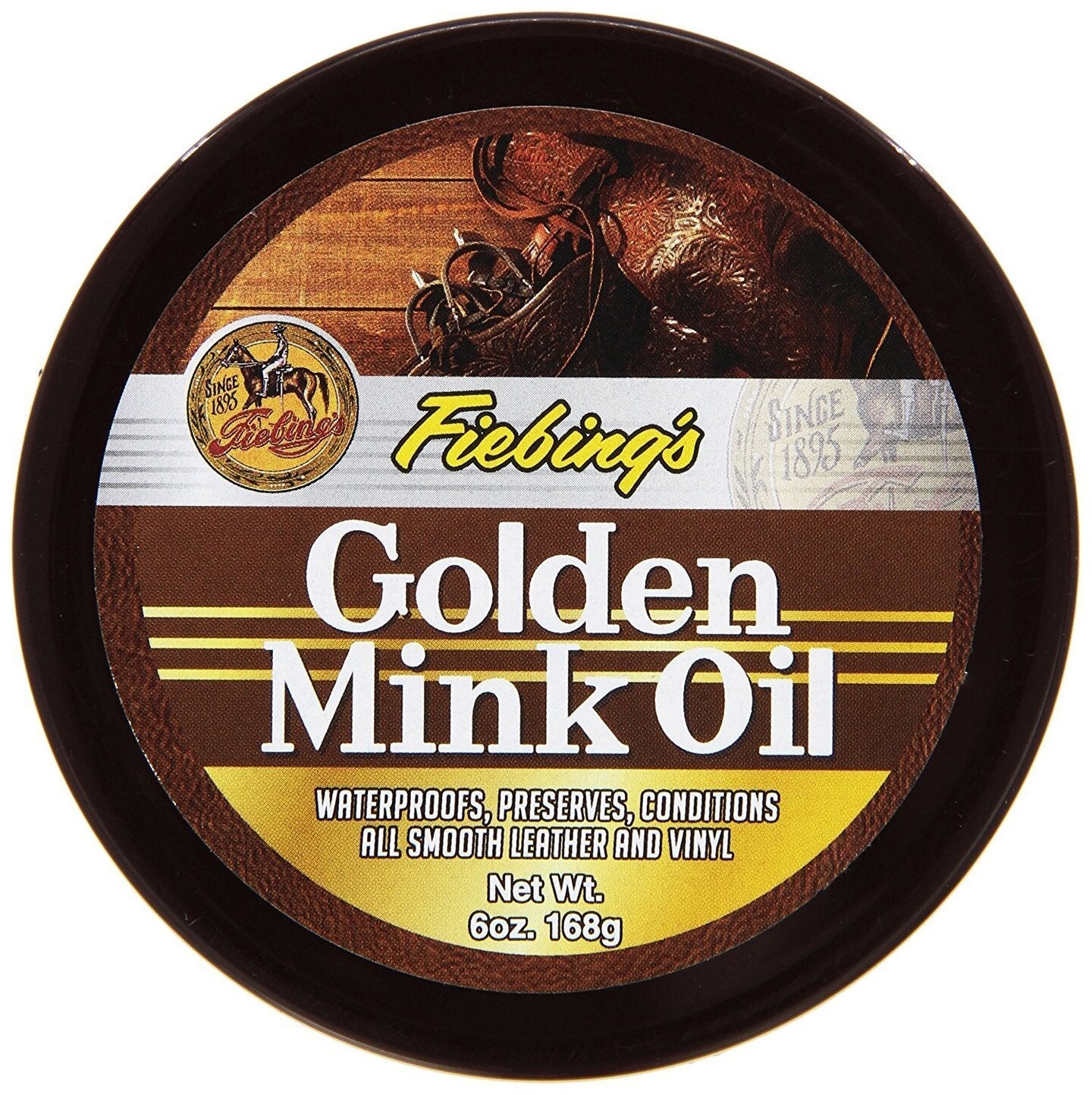 Fiebing&#x27;s Golden Mink Oil Leather Preserver, 6 oz (2 Pack)