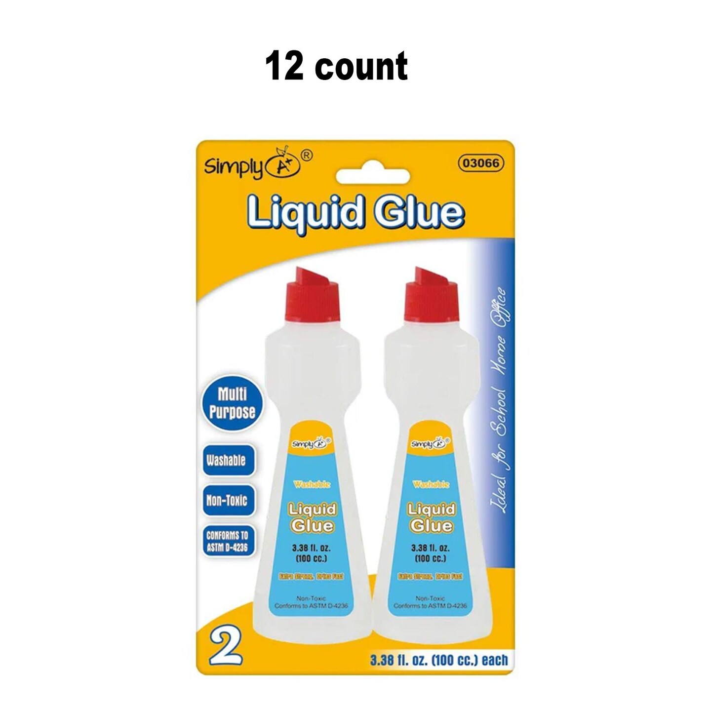 2Ct Clear Glue 100ml Strong Washable Adhesive for Crafts and DIY