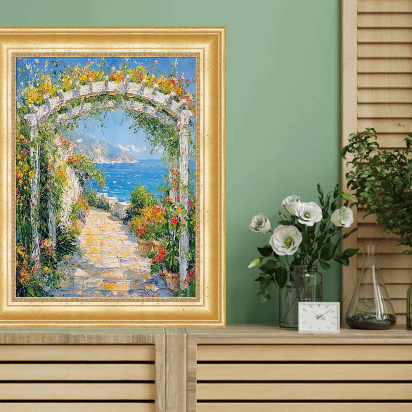 Scoop Beaded Gold Picture Frame 11x17 frame