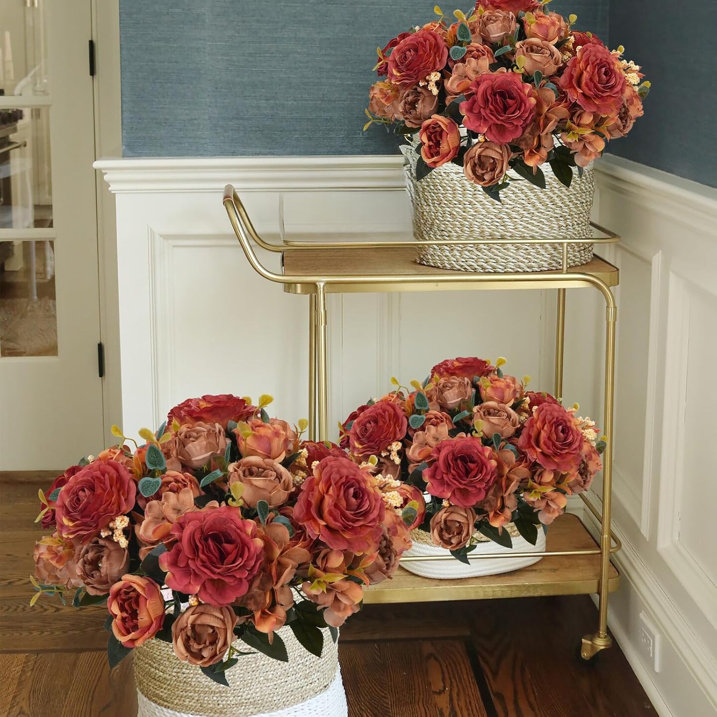 10 Bouquets Fall Flowers (Orange)