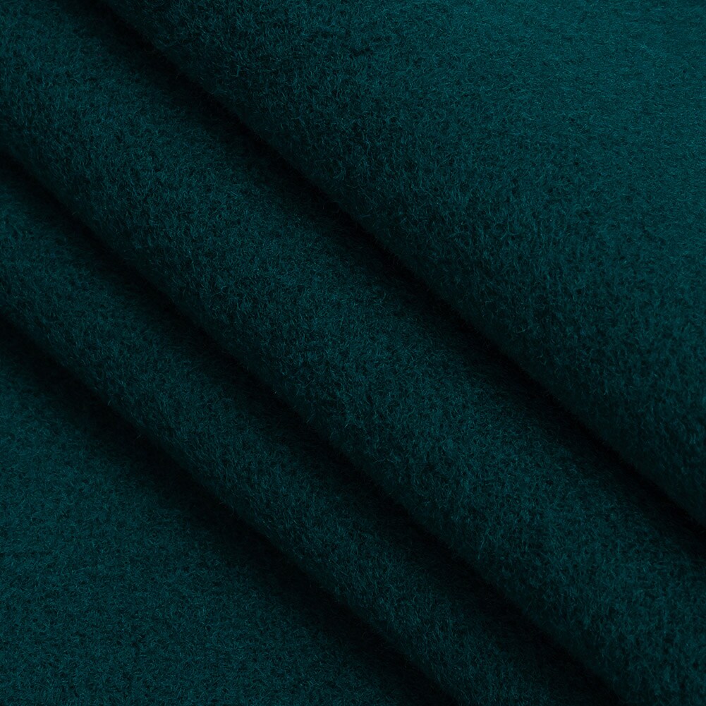 1 Yard Wool and Cashmere Coating Made in Italy - Ocean Blue - Alberini Collection 60&#x2019;&#x2019; Width