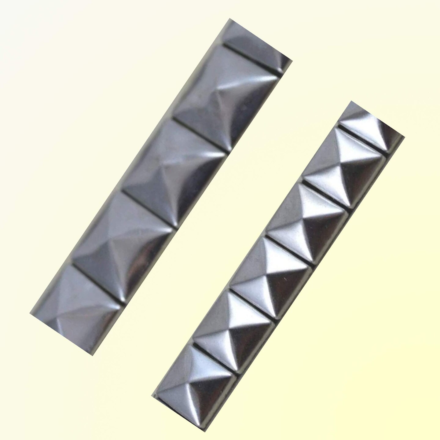 1 Yard Silver Stud Iron On Trim 1/2 Inch Metallic Tape for Clothing