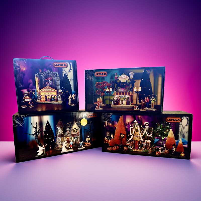 Fright Night Cinema House Set - Lemax Spooky Town