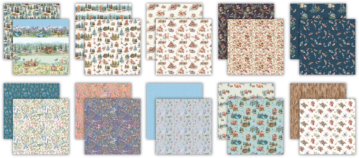 Craft Consortium Double-Sided Paper Pad 12"X12" 40/Pkg-In The Forest