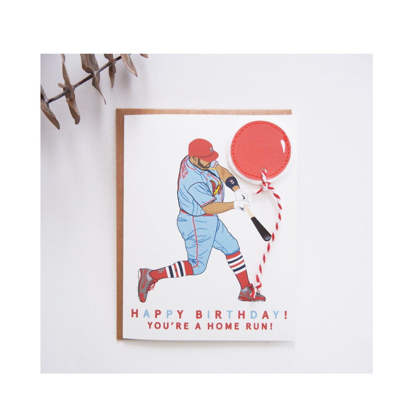 Lars Nootbaar Birthday Baseball Player Original Illustration Card