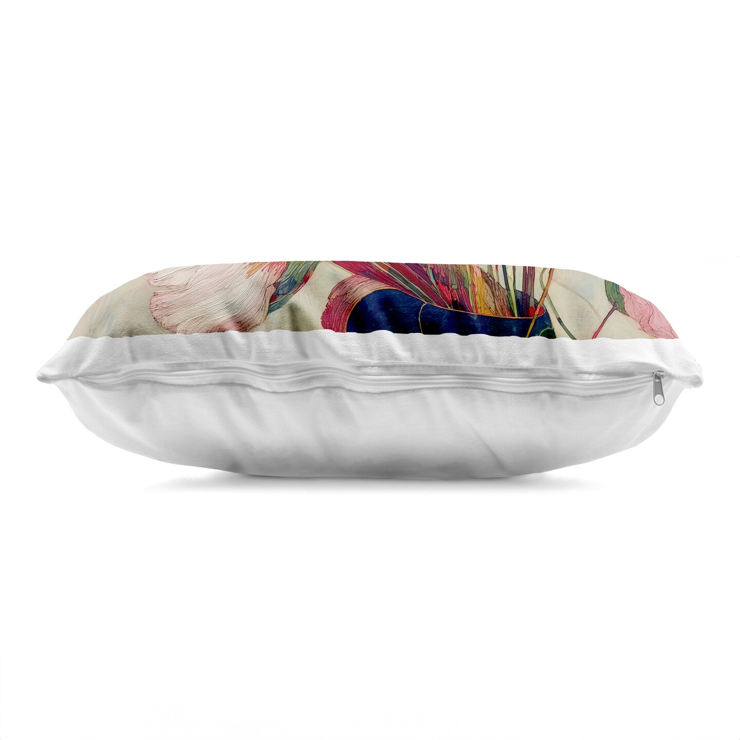 Stupell Industries Lush Haiku Pink & White Flowers Decorative Printed Throw Pillow, design by Annabelle Hall, 14 x 7 x 20