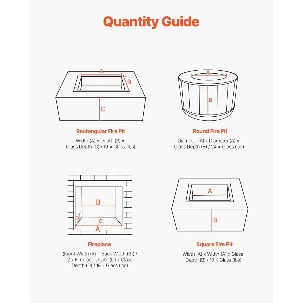 10 LB Fire Glass for Fire Pit Table High Temperature Resistant Reflective Rocks