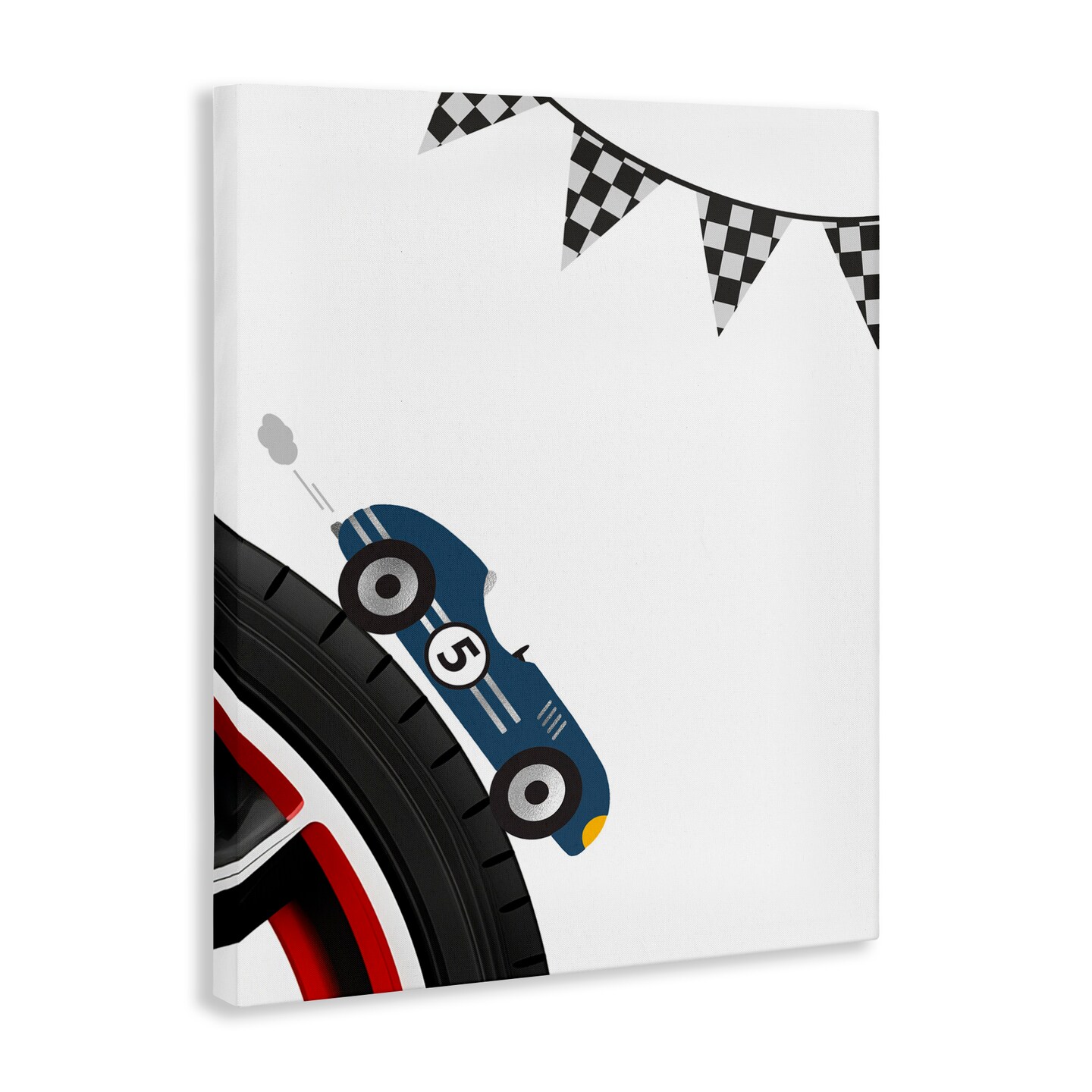 Stupell Industries Vintage Fast Lane Racecar Canvas, design by Christine Simpson Art