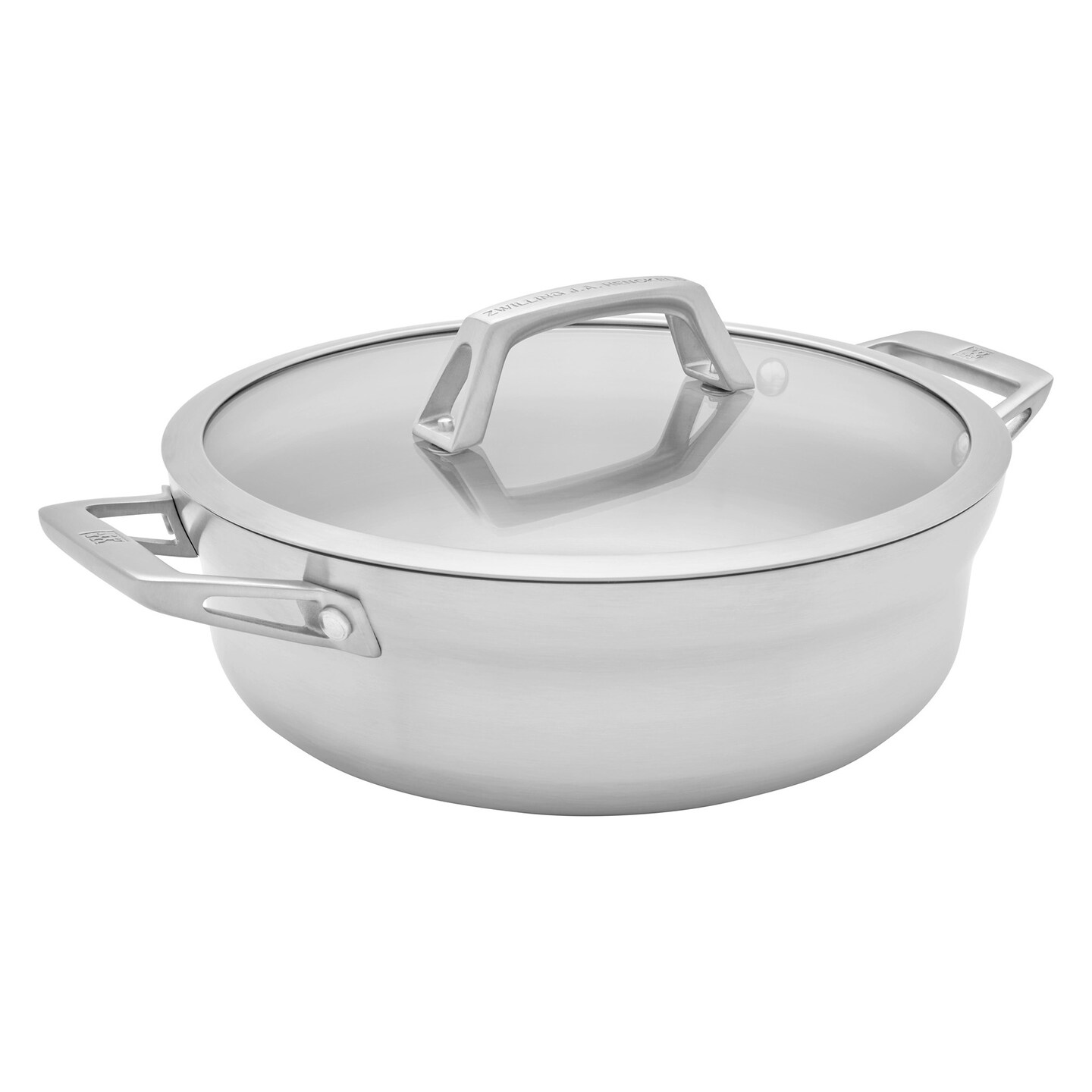 ZWILLING Motion Stainless Steel 4-qt Stainless Steel Chef's Pan with Lid