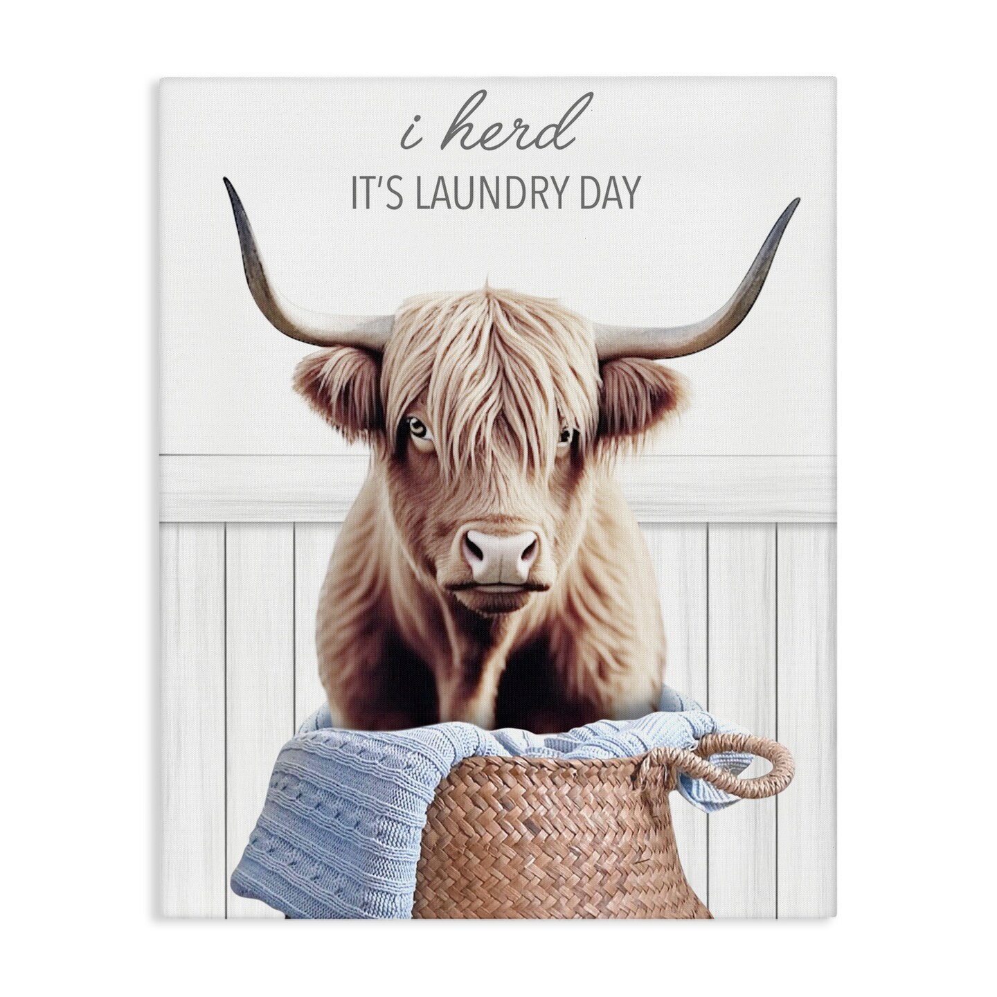Stupell Industries Herd It's Laundry Day Canvas, design by Marcus Prime