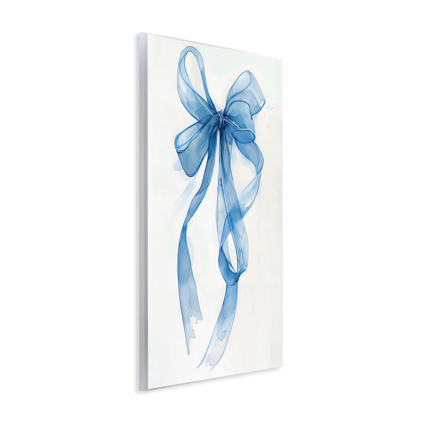 Stupell Industries Wispy Blue Bow Watercolor Wall Plaque, design by LSR Design Studio