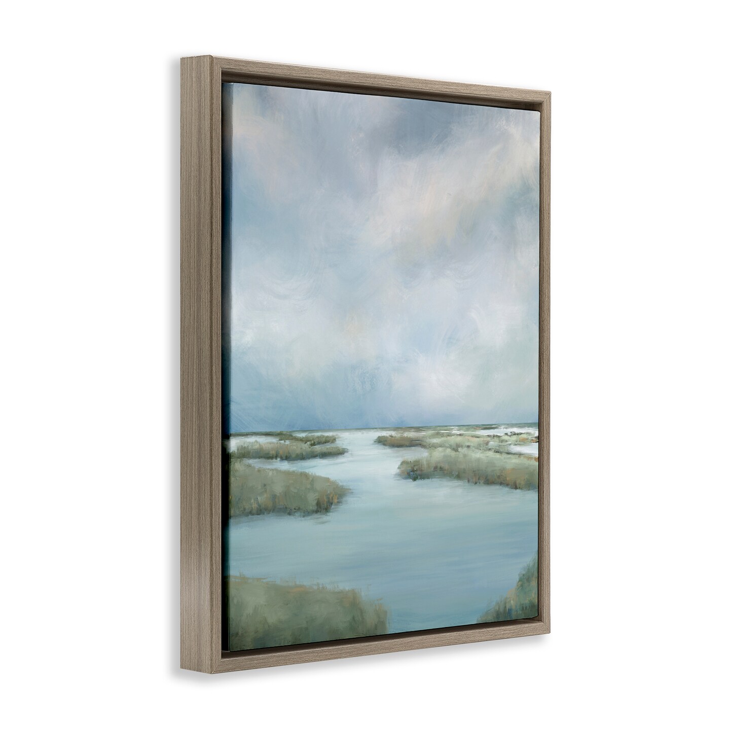 Stupell Industries Hazy Marsh Land View Floating Frame, design by Leah Noel Art