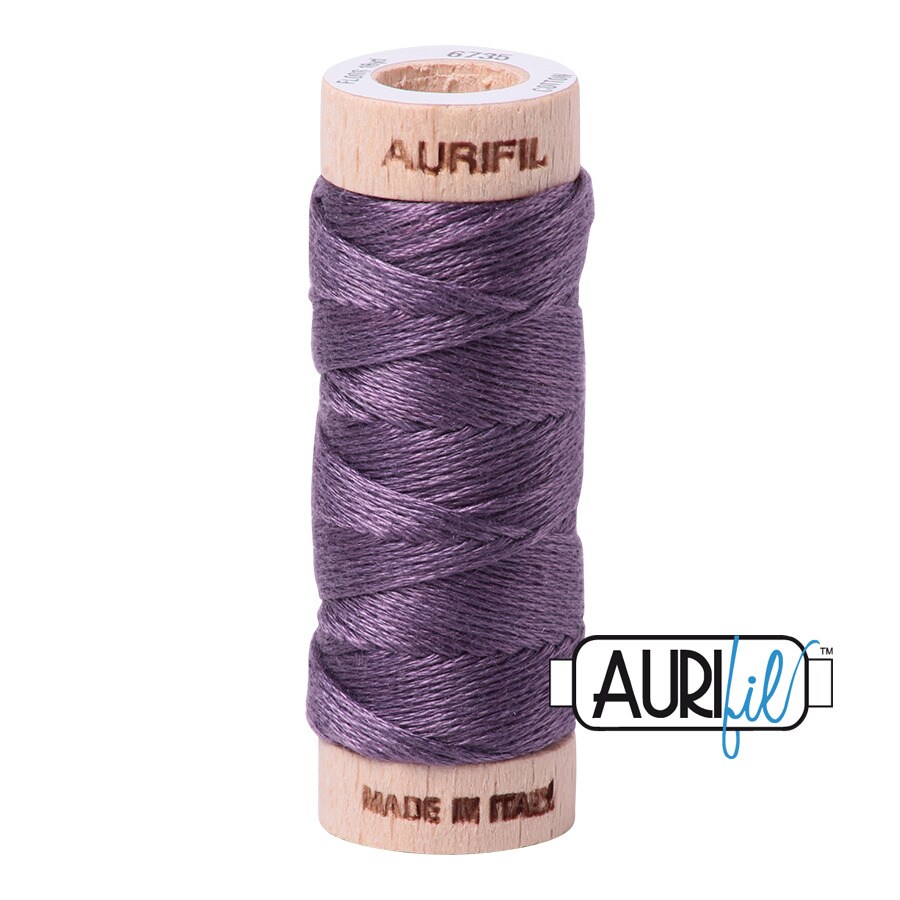 Plumtastic (6735) | Aurifloss Small Spool (18M / 18Y) | Aurifil Thread