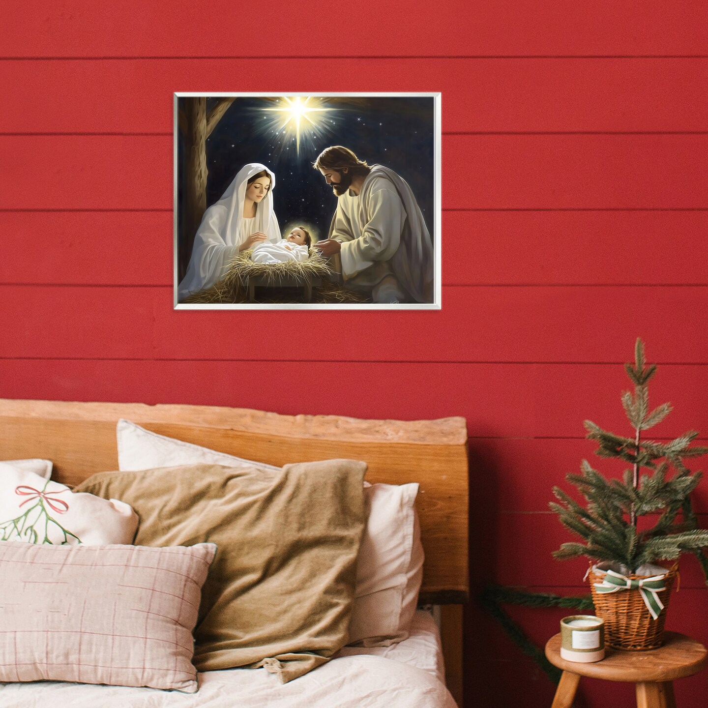 Stupell Industries Peaceful Night Nativity Scene Wall Plaque, design by Arlington Prints