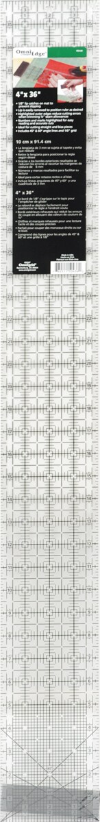 OmniEdge By Omnigrid Non-Slip Quilter's Ruler 4